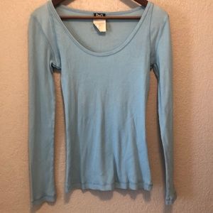 Dolce & Gabbana slim fit, boatneck, ribbed, long sleeve tee